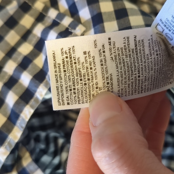 GAap Navy/White Cotton Button Down Shirt - Picture 4 of 4